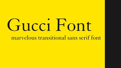 Gucci Font Free Download