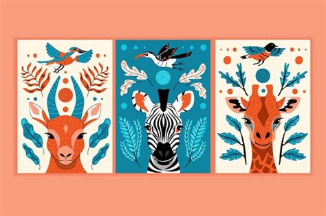 Animals art prints Vectors & Illustrations for Free Download | Freepik