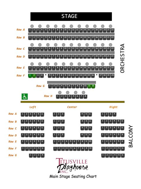 Titusville Playhouse Inc » Seating Chart