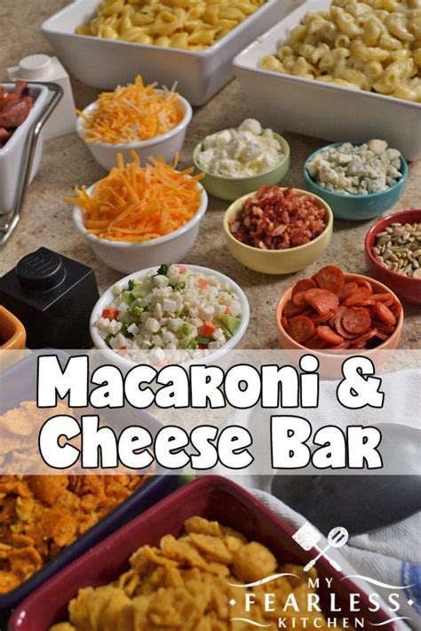 Macaroni & Cheese Bar from My Fearless Kitchen. Whether you're having a lot of friends over to ...