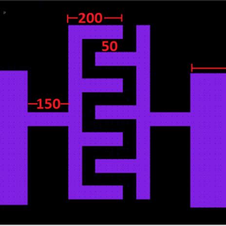 Schematic of sensor device (all scales are in micrometers). | Download Scientific Diagram