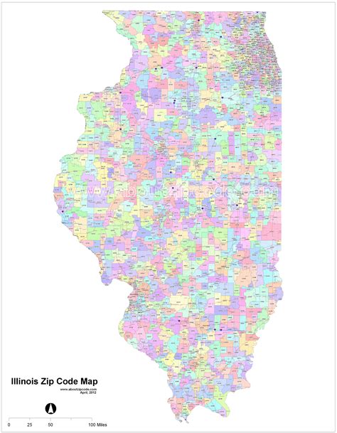 Illinois Zip Code Maps - Free Illinois Zip Code Maps