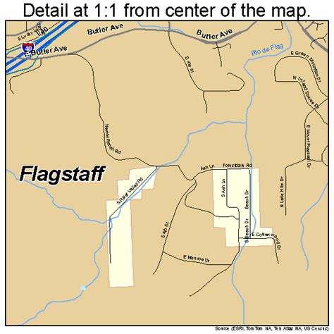 Flagstaff Arizona Street Map 0423620