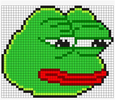 Can We Try Put The Pepe Frog - Pepe The Frog Minecraft Pixel Art ...