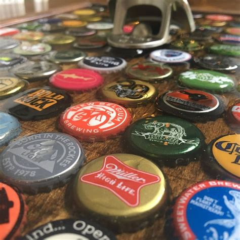 99 Beer Bottle Caps on the Wall....Custom Bottle Cap Beer Opener | Custom bottle caps, Beer ...