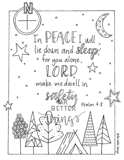 Psalm 5:8, Coloring Pages For Adults, Printable Coloring Page, Instant Download PDF | lupon.gov.ph