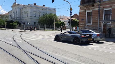 McLaren 765LT - Acceleration Sound in Osijek (Croatia) - YouTube