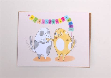 Congrats New Baby Card Funny Card Congrats Colorful Greeting Card Dog ...