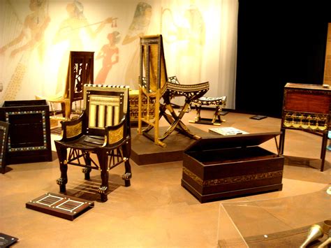 #Ancient #Egyptian furniture from #Tutankhamun´s children years ...