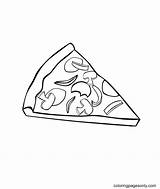 Un pezzo Di Pizza è Perso Disegni Da colorare  sketch template