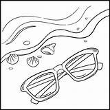6 Best Images Of Sun Glasses Outline Printable  Sunglasses sketch template