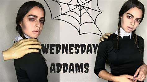 Last Minute Halloween Costume DIY | WEDNESDAY ADDAMS - YouTube