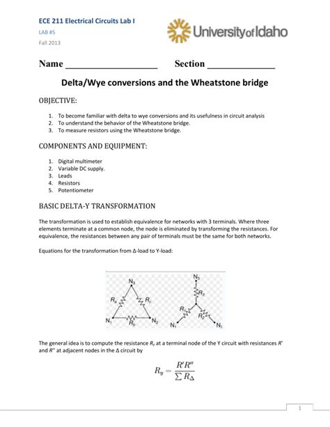 🎉 Wheatstone bridge experiment lab report. What is the conclusion for ...