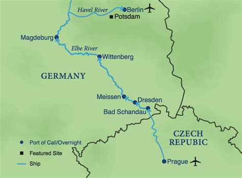 Elbe River On Map