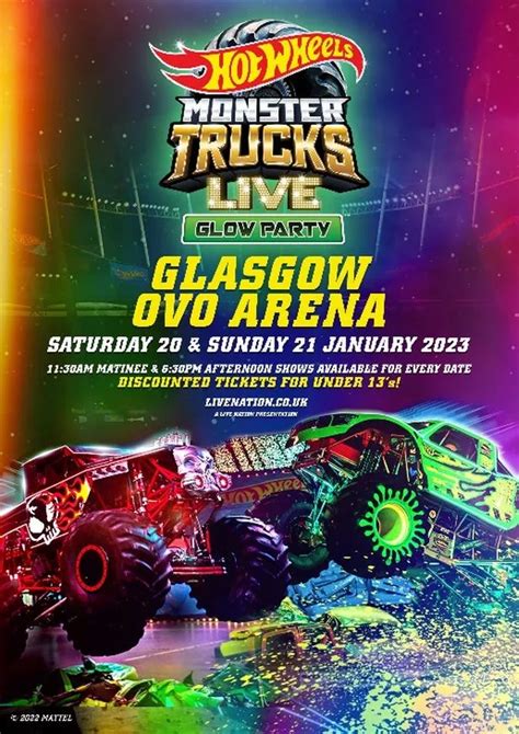 Hot Wheels Monster Trucks Live Glow Party returns to Glasgow - how to ...