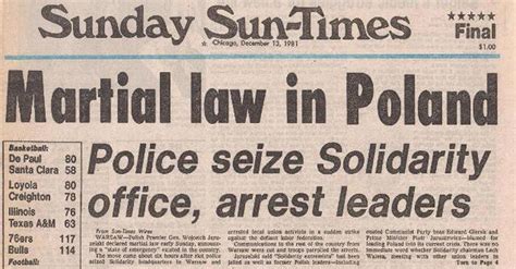 The 40th Anniversary of Martial Law in Poland | PMA