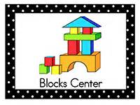 preschool block center sign - Clip Art Library