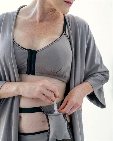 Miena Robe with Drain Management Belt | Post mastectomy clothing ...