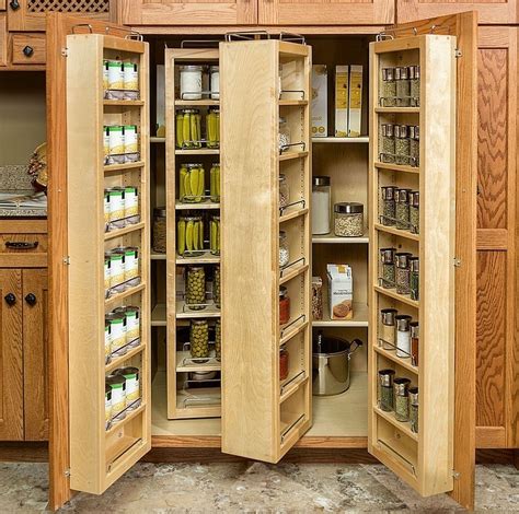 Wooden Storage Cabinet With Doors And Shelves | Pantry storage cabinet, Kitchen pantry cabinets ...