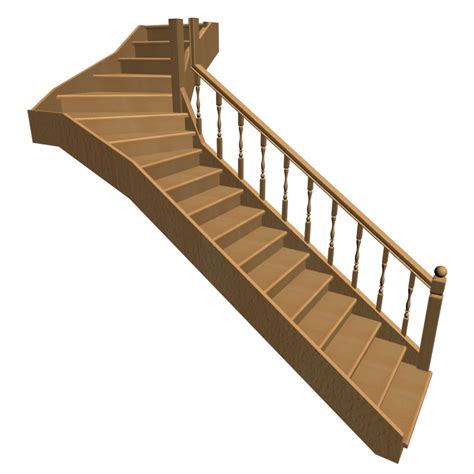 Single winder stairs - Design and Decorate Your Room in 3D