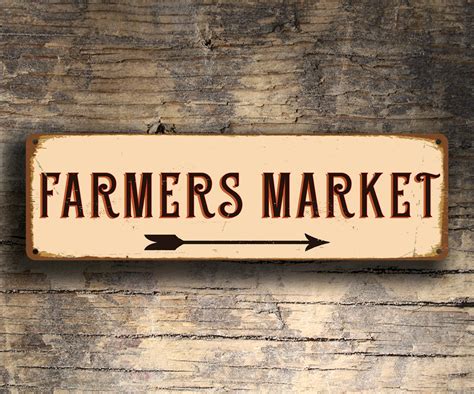 FARMERS MARKET SIGN Farmers Market Signs Vintage style