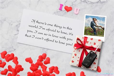 Romantic Love Cards With Your Photo Frames