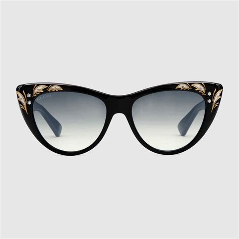 Gucci Gafas de sol de ojo de gato | Sunglasses, Sunglasses women, Cat eye sunglasses