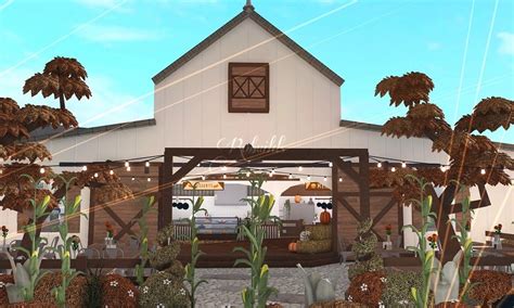 Fall Festival Barn - Bloxburg in 2022 | Outdoor decor, House styles, Decor