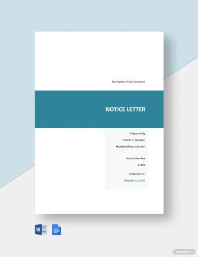 39+ FREE Notice Period Letter Templates - PDF, DOC