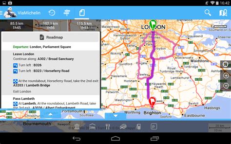 ViaMichelin Route planner,maps - Android Apps on Google Play