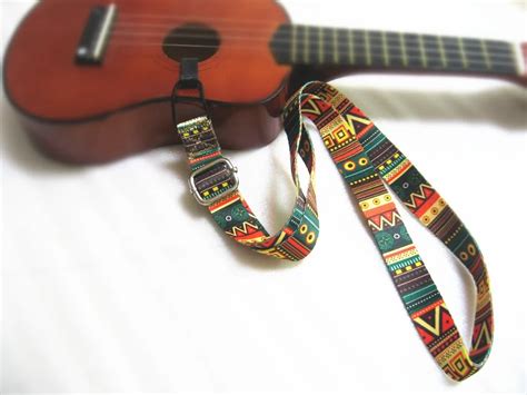 Amazing Universal Country Style Ukulele Neck Straps Adjustable Ukulele ...