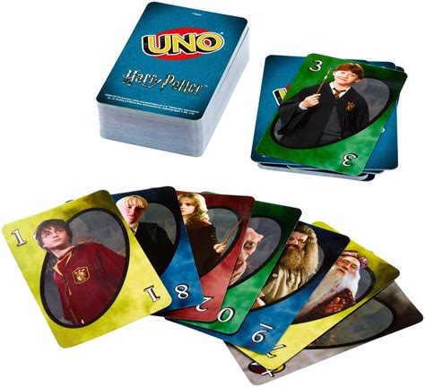 Mattel Games UNO Harry Potter Card Game for Kids, Adults and Game Night based on the Popular ...