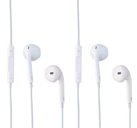 APPLE iPhone 5 6 Plus EarPods Earphones with Remote and Mic *Pack of 2*