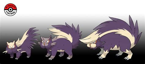 In-Progress Pokemon Evolutions | #434.5 - Stunky live in dens along the ...