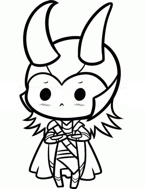 Marvel Loki Coloring Page - Free Printable Coloring Pages for Kids