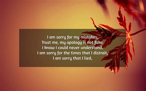 Apology poems