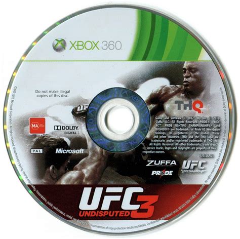 UFC Undisputed 3 cover or packaging material - MobyGames