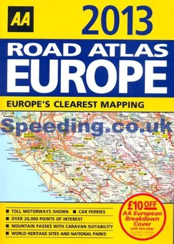 AA 2013 ROAD Atlas Map Europe A4 Size Latest Edition £4.75 - PicClick UK