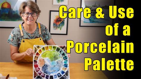 The Use And Care Of A Porcelain Watercolor Palette - YouTube