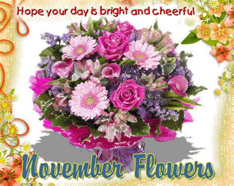 November Flowers Card For You. Free November Flowers eCards | 123 Greetings