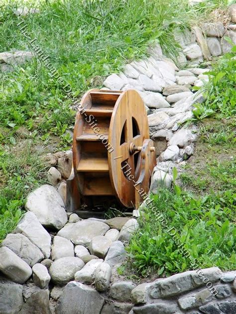 Water Mill Wheel Garden Decorating Ideas | Miniature fairy gardens ...