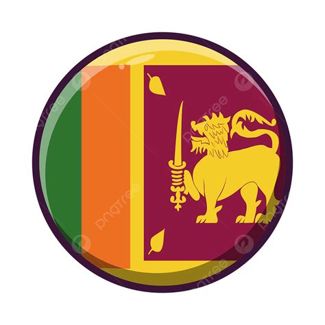 Sri Lanka Clipart Vector, Round Country Flag Sri Lanka, Round, Flag, Sri Lanka PNG Image For ...