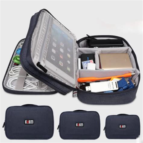 1 pc Travel Digital Double Layer Electronic Accessories Bag Storage Bag Handy For Pad Makeup ...