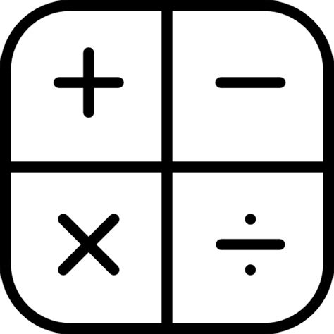 Calculator Symbols - Free shapes icons