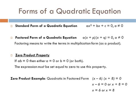 Solving A Quadratic Equation By Factoring - A Plus Topper