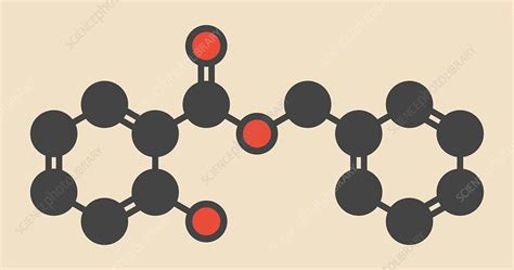 Benzyl salicylate molecule - Stock Image - F012/5815 - Science Photo ...