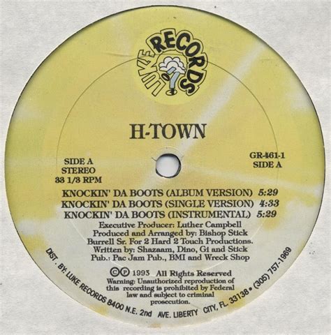 Last Selection!!: H-Town ‎- Knockin' Da Boots [12''] (1993)