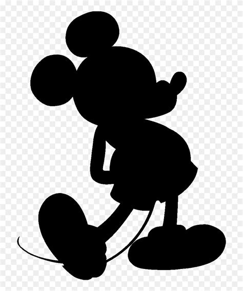 Mickey Mouse Silhouette - Mickey Mouse Clipart Silhouette - Png ...