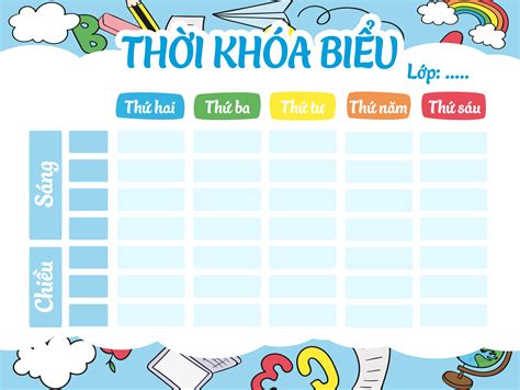 Tuyển chọn 999 bộ ảnh khung thời khóa biểu với những bản thiết kế độc đáo