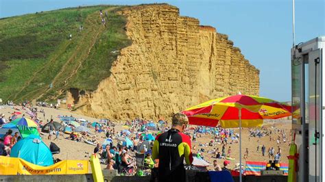 West Bay, Bridport, Dorset. Jurassic Coast Golden Gateway, UK